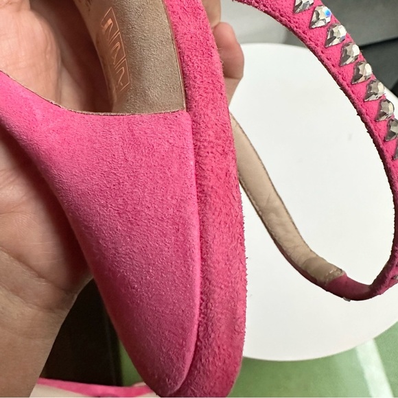 🌺 STUART WEITZMAN🌺 Gemcut Xcurve 100 Slingback Pink Pump size 9.5 - Picture 13 of 17